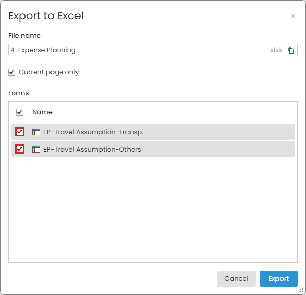 ExportoExcel-SelectFormsforExport.png