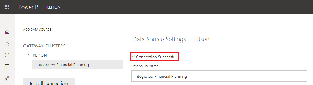 EmbedPowerBIReports-ConnectionSuccessful.png