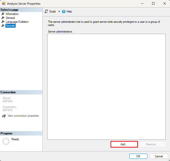 SetupGuidePartI-AddSSASServiceAdmin.png